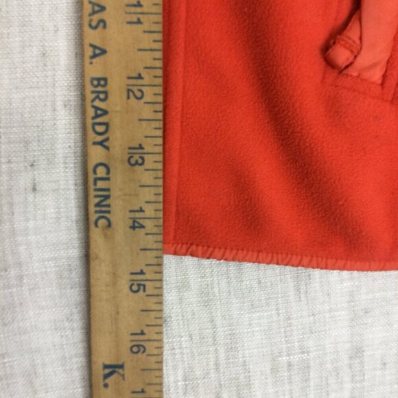 ESCADA Sport Windbreaker Jacket Mens Orange‎ Fleece Long Sleeve Pockets Full Zip - Picture 7 of 7